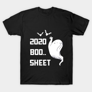 2020 boo sheet funny ghost Halloween gift T-Shirt